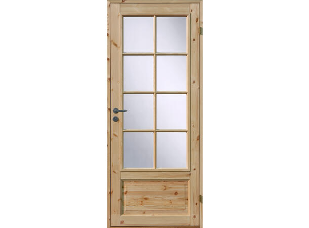 Harald Glass Ubehandlet Dørblad - Furu - 2x4 ruter